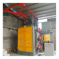 Machine de sablage rotative à billes d'acier électrique Longfa avec contrôle PLC, moteur, boîte de vitesses, pour ponçage à haute vitesse par impact