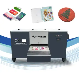 UV inkjet printing 3040 flatbed printer PVC card flat material printing