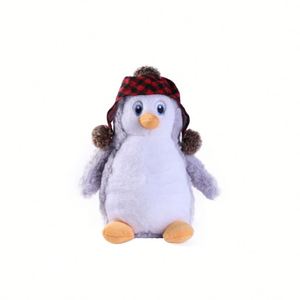 Peluche pingouin personnalisée en gros, jouet doux en coton PP brodé, animal sauvage de l'Antarctique, cadeau pour bébé, décor de maison emballé - Product Image 3