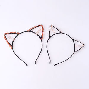 بيع بالجملة رقائق الكريستال الطبيعية الجمشت روز نقاط الكوارتز القط على شكل الأذن عقال - Product Image 4