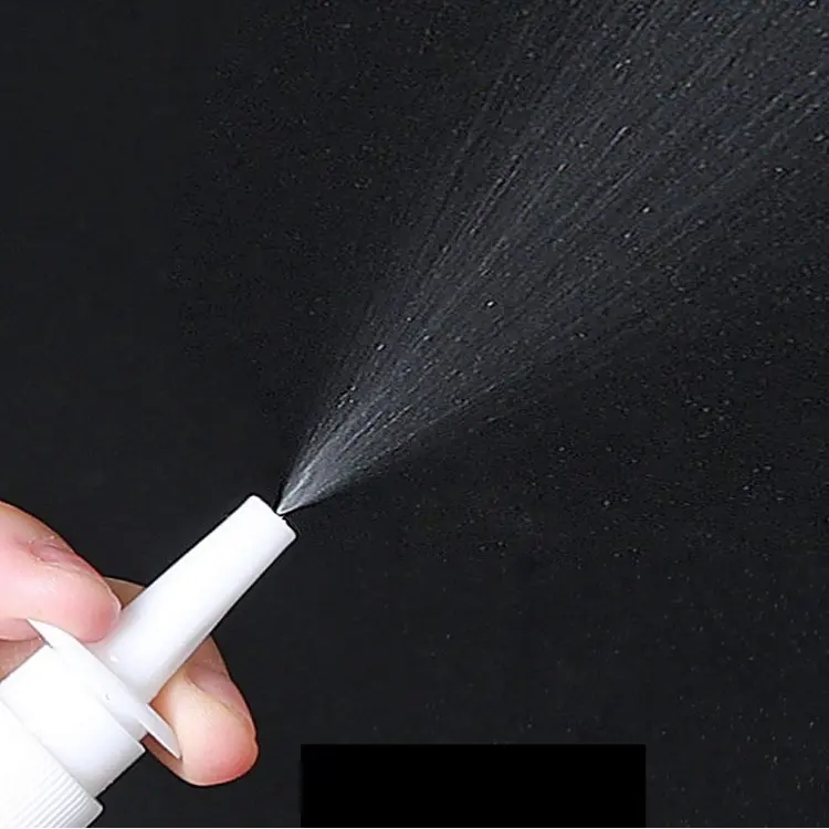 5ml Mist Nose Spray PET Botellas de spray nasal de plástico vacías transparentes para aplicaciones de lavado con agua salina
