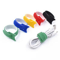 Attaches de câble en nylon auto-adhésives double face écologiques personnalisées, réutilisables, à fermeture auto-bloquante, sangles à crochets et boucles, différentes tailles