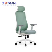 Chaise de bureau exécutive ergonomique moderne personnalisable OEM avec base en alliage d'aluminium pour bureau, atelier, chambre et jeux