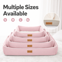 Fournitures pour animaux de compagnie, canapé-lit pour chien en daim solide orthopédique confortable et luxueux de haute qualité
