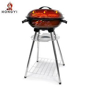 Barbecue portable rond Hongyi, 14 pouces, avec pieds hauts, pliable, pour le camping - Product Image 2
