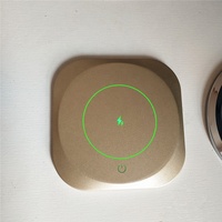 Prise intelligente universelle double face escamotable dorée de 100 mm pour comptoir de cuisine avec 2 ports USB et 2 chargeurs USB-C sans fil