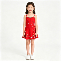 Robe décontractée une pièce pour fille à fines bretelles en coton respirant pour la course et le fitness – Vente en gros