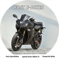 High Power 72v Electric Sportbikes for Adults Electric Bike System