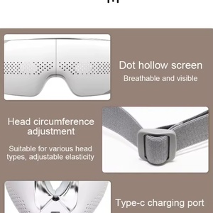 Masseur oculaire électrique portable 3D à compression chaude, équipement pliable à pression d'air, masseur intelligent pour la relaxation des yeux - Product Image 2