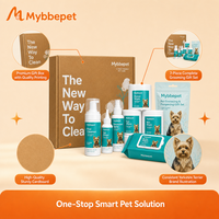 Coffret cadeau de toilettage pour chiens et chats, kit de nettoyage professionnel, shampoing sans rinçage, nettoyant pour pattes, gouttes auriculaires, déodorant, accessoires pour animaux de compagnie