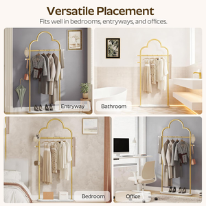 <span class=keywords><strong>Porte</strong></span>-manteau en métal blanc en forme de nuage avec 4 crochets, base en bois écologique, idéal pour les boutiques et les chambres. - Product Image 3