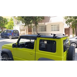Barras Transversales de Aluminio para Techo de Suzuki Samurai, Portaequipajes Metálico Negro Plateado - Product Image 2