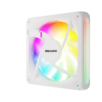 Kipas Pendingin Gaming ARGB Komputer Desktop ESGAMING Custom 120mm 5V 3Pin, Kipas CPU PC Infinity Mirror 12VDC Fluid Bearing 4Pin PWM