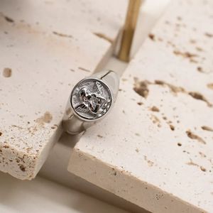 แหวนแองเจิลมีแหวนกันน้ำเครื่องประดับแหวนนิ้วมือกามเทพสแตนเลส - Product Image 6