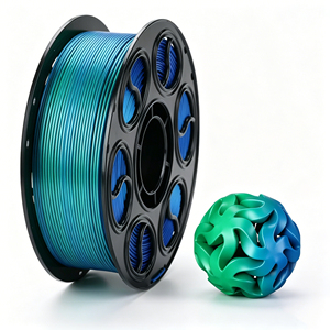 Filamento de Impresión 3D PLA de Doble Color, Material PLA Biodegradable, Alta Compatibilidad, Alimentación Suave, Superficie Brillante para Bricolaje - Product Image 1