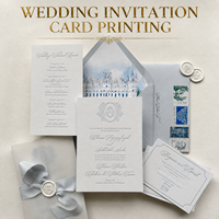 Samtene Hochzeitseinladungskarten mit Goldfolienprägung Luxuriöses Maßgefertigtes Hochzeitspapier-Set