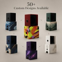 Boîte personnalisée réutilisable à double compartiment, résistante aux enfants, avec bouton poussoir CR, base pour art graffiti, découpe arquée pour affichage, emballage THC-A Rosin, OEM
