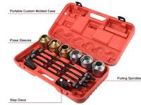 Kit Universal de Extractores de Cojinetes de 20 Piezas, Herramienta de Extracción e Instalación de Bujes, Forjado en Cálido y Tratado Térmicamente, Color Negro