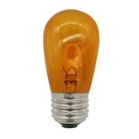 Ampoules LED S14 à filament courbé, culot E26/E27, multicolores, ampoules de remplacement pour guirlandes de patio, décorations de Noël et de fêtes