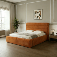Lit rembourré nuage moderne et minimaliste, gain de place, adapté aux appartements, emballé sous vide