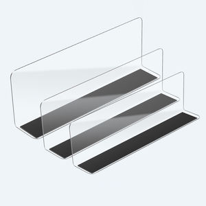 Tailles personnalisées en forme de L Séparateurs d'étagères de pharmacie transparents Séparateur de stock facile pour affichage de supermarché pour armoires et étagères de magasin - Product Image 6