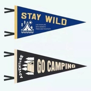 Drapeau de camping en plein air, drapeau triangulaire en feutre, drapeau suspendu - Product Image 2