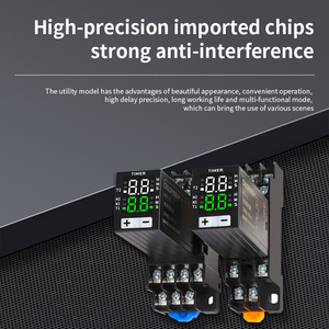 H3Y-2 AC/DC 12V 24V 220V <strong>Digital</strong> LED Display Time Relay Switch with Base <strong>Repeat</strong> <strong>Cycle</strong> <strong>Timer</strong> Ralay Electronic Components - Product Image 3