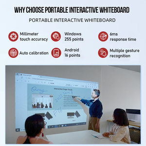 Pizarra Interactiva Portátil, Escritura Fluida, Soluciones para Conferencias y Presentaciones, Proyección Inteligente, Pantalla <span class=keywords><strong>Virtual</strong></span> Educativa - Product Image 2