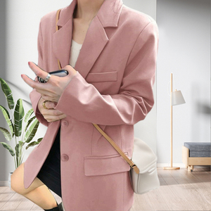 New Design Elegant Long Sleeve <b>Button</b> up Pockets Women Blazers <b>Suits</b> Fashion - Product Image 6