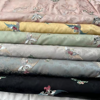 Superbe Tissu Jacquard Écologique à Motif Volant, Plusieurs Couleurs, Haute Qualité, Confort Optimal, pour Vêtements Personnalisés Femme et Enfant