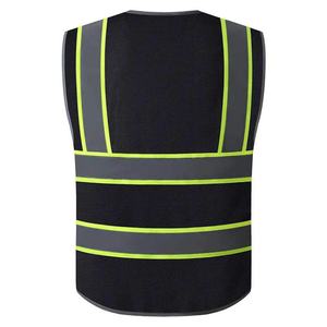 เสื้อกั๊กนิรภัยสะท้อนแสงแบบกำหนดเองได้ ผลิตจากโพลีเอสเตอร์ สำหรับงานก่อสร้าง - Product Image 2