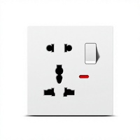 Prise murale USB standard britannique avec interrupteur et voyant LED