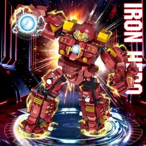 Iron <span class=keywords><strong>Hulkbuster</strong></span> Armor bloques <span class=keywords><strong>de</strong></span> construcción rompecabezas educativo <span class=keywords><strong>de</strong></span> alta dificultad Robot juguete modelo juguete regalo condición nuevo - Product Image 2