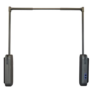 Porte-vêtements électrique à fixation au plafond avec tige de levage automatique et double amortisseur pour armoire - Product Image 1
