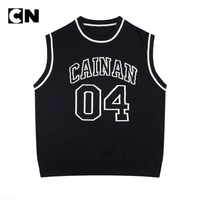 Logo personnalisé Jacquard broderie pull sans manches gilet été tricots vêtements de sport tricotés Football basket-ball gilet hommes