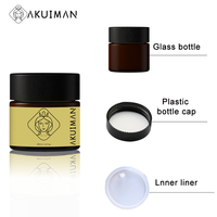 Pot cosmétique en verre de luxe personnalisé avec couvercle, récipient à crème rechargeable, emballage pour soins de la peau, flacon