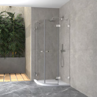 PARTNER GLASS Unités de salle de bain à installation rapide Cabine de douche préfabriquée avec composants intérieurs complets pour hôtel