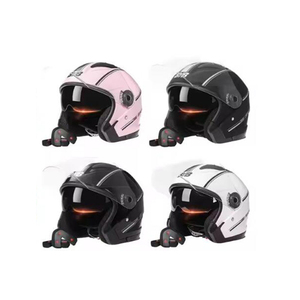 <span class=keywords><strong>Casque</strong></span> ouvert pour <span class=keywords><strong>moto</strong></span> ABS, nouveau, pour hommes et femmes, double visière, pare-soleil, visière faciale, léger, scooter, vélo, rétro, 3/4 - Product Image 6