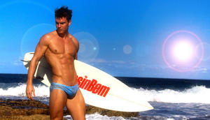 Costume <span class=keywords><strong>da</strong></span> <span class=keywords><strong>Bagno</strong></span> <span class=keywords><strong>da</strong></span> <span class=keywords><strong>Uomo</strong></span> Estivo di Design alla Moda, Slip Bikini Sexy Trasparente in Nylon per Spiaggia e Surf - Product Image 2