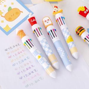 Keluaran baru plastik 0.7mm kreativitas kartun 10 warna pulpen Macaron lucu Set pulpen multiwarna - Product Image 4