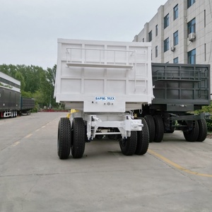 Baiping 3 trục 40 tấn bán Trailer đa chức năng Giao thông vận tải thép towbar bên tipper Dolly cho vận chuyển tải nặng - Product Image 2