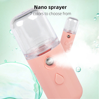 Recargable mini cara nano spray humidificador de aire instrumento eléctrico mini nano pulverizador niebla fría nano spray portátil