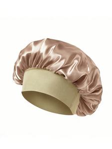 Serviette à cheveux double couche en satin <span class=keywords><strong>de</strong></span> soie grande taille pour femme, avec logo personnalisé, <span class=keywords><strong>bandeau</strong></span> très élastique, <span class=keywords><strong>bonnet</strong></span> <span class=keywords><strong>de</strong></span> nuit et <span class=keywords><strong>de</strong></span> <span class=keywords><strong>bain</strong></span> pour un confort optimal - Product Image 6
