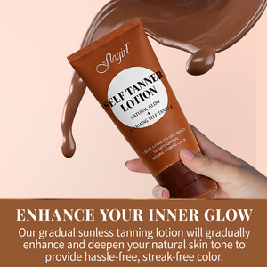 Lotion <span class=keywords><strong>autobronzante</strong></span> naturelle OEM avec collagène et eau de coco, <span class=keywords><strong>crème</strong></span> bronzante sans traces - Product Image 6