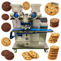 Línea de Producción de Maamoul, Máquina Encrustadora para Mochi, Mooncake, Galletas y Alimentos Rellenos con Sistema de Estampado Automático