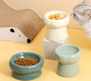 Bol en céramique <span class=keywords><strong>de</strong></span> qualité pour chat, surélevé, antidérapant, anti-renversement, protège la colonne cervicale, bol pour nourriture pour chat, bol pour eau, bol pour friandises pour animaux <span class=keywords><strong>de</strong></span> compagnie, pour chats et chiens - Product Image 6