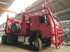 Sinotruk howo 400 430 hp log kamyon 3 aks ahşap taşıyıcı römork kereste taşıma günlüğü kamyon fiyat - Product Image 6