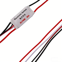 Récepteur PWM mâle FPV, commutateur à distance, relais 30A, commutateur électronique RC, PWM télécommandé, courant élevé avec connecteur JST, 10g