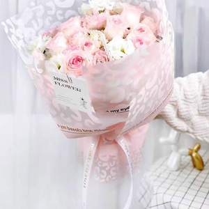Kertas Pembungkus Bunga Motif Leopard Anti Air Grosir Pabrik, Kertas Kemasan Buket untuk Toko Bunga - Product Image 5