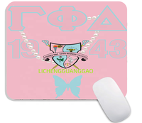 Tapis de Souris Carré Sorority Gamma Phi Delta en Promotion – Design Personnalisé, Base Antidérapante en Caoutchouc pour Ordinateur